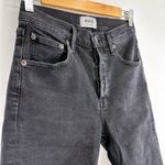 AGOLDE Carrie Skinny Bermuda Denim Shorts in Stunner Wash Black Women's 24 Photo 3