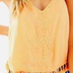 Lilly Pulitzer Katen Crop Tank Top in Orange size XXS Photo 0