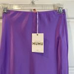 Show Me Your Mumu  Maxi Slip Skirt In Violet Luxe Satin XS NWT Photo 9