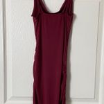 Windsor Burgundy Cowl Neck Mini Dress Photo 1