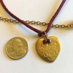 EXPRESS  Brand Double Strand Boho Beaded Heart Pendant Necklace Photo 7