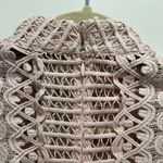 ASOS NWT Light Pink long sleeve lace peplum midi dress US 4 Photo 4