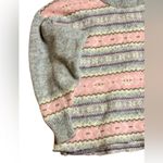 Jeffrey Rogers 1980’s100% Wool Cozy Pink/Gray Snowflake Christmas sweater S M Pink Size M Photo 5