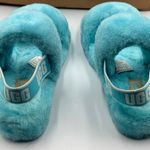 UGG  Oh Yeah Slide Size 7 Slipper Shoe Teal Sky Blue Photo 4