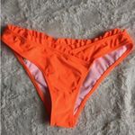 Shekini Neon Orange Ruffle Bandeau Two Piece Summer Beach Bikini NEW Photo 8