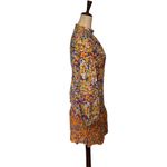 Closet London Dropwaist Dress 10 Cottagecore Boho Floral High Neck Floral Retro Yellow Photo 4