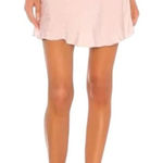 L'Academie Skirt Women XS Primrose Pink Satin Floral The Elsa Button Mini Slip Photo 0