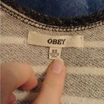 Obey  Grey Anchor & Snake Striped Sweatshirt Photo 3