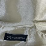 Versona Tweed Sequin Handbag Purse Envelope Bag Crossbody Grey Blue Photo 3