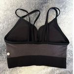 Zella Body Rhythm Sports Double Strap Back Seamless Bra Black Size Large Photo 2