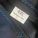 GOLDFIN Womens 4XL Neoprene Wetsuit Jacket Top & Shorts Set Black Teal Swim Zip Size 4X Photo 3