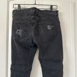 Current/Elliott  Boyfriend The Fling‎ Repair Distressed Black Jeans Size 25 Photo 4