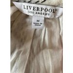 New Liverpool Striped Women's Blouse with Button Front, Medium Black Photo 3