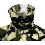 Anthropologie Womens Love Tree Fleece Sherpa Camo Print Pea Coat Jacket Size S Photo 5