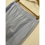 ZARA Trousers Blue Poplin Rhinestone High rise Ankle M Photo 2