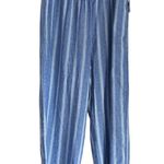 Old Navy NWT Blue White Striped High-Waisted Linen-Blend Wide-Leg Pants Photo 3