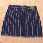 American Eagle  Super Stretch Hi-Rise Mini Denim Skirt Red White & Blue Photo 1