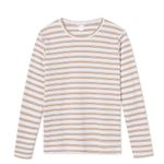 LAKE Pima Long Sleeve Weekend Pajama Shirt in Bark White Size XL Photo 5