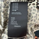 Urban Outfitters Leopard Animal Print Peplum Ruffle Long Sleeve Keyhole Top M Photo 5