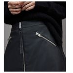 ALLSAINTS Piper Faux Skirt in Black Size US/4 Photo 3