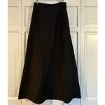 Eileen Fisher 100% silk black textured maxi skirt size xs Photo 4