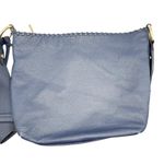 Tommy Bahama 100% Pebbled Navy Blue Leather Crossbody Purse Photo 1
