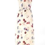 Lucky Brand  Floral Maxi Dress LARGE beige Sleeveless Viscose Photo 3
