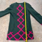 Elevenses Anthropologie  Green Pink Tamarisk Lattice Coat Preppy Womens 8 Photo 5