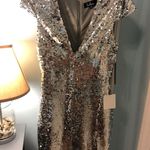 Lulus Silver Sequin Dress  Photo 0