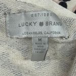 Lucky Brand  Hoodie Leopard Print Pullover Sweatshirt Casual Comfy‎ Cream Medium Photo 5
