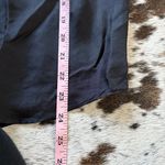 J.Crew  Collection Black Silk Ruffle Neck Button Down Shirt Size Medium Photo 7