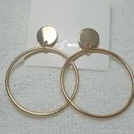 Gold Plated Hoop Earrings Photo 0