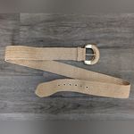 Lane Bryant Tan Woven Belt with Gold Buckle Photo 1