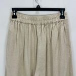 Madewell Linen Blend Pull On Straight Crop Pant Pockets Natural Beige US 00 NWT Photo 10