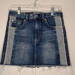 Hudson Jeans Hudson ‘The Viper’ two tone stretch denim mini skirt 29 Photo 3