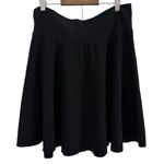 EXPRESS Vtg Y2K Skater Skirt Womens Size M Black Pima Cotton A-Line Stretch Knit Photo 0