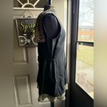 Vintage Dawn Joy Fashions sleeveless leopard print dress with scarf, size 14 Green Photo 3