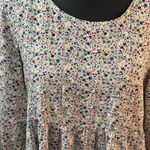 Jane and Delancey  Anthro Sz‎ M Long Sleeve Peplum Cottagecore Peasant Tiered Top Photo 2