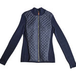J. McLaughlin  Navy Quilt/Knit Women's Silk Jacket Size: S Photo 0