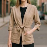 Massimo Dutti  made in Portugal belted blazer  in excellent pre loved condition Photo 0