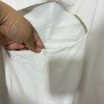 ASTR  The Label Linen Pleat Front Mini Dress Puff Sleeve White Womens Size Medium Photo 12