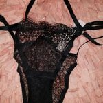 Victoria's Secret  Very Sexy black strappy lace teddy medium nwt Photo 2
