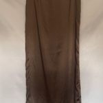 Motel Satin Maxi Slip Skirt Sz M Olive Y2K Whimsigoth Indie Sleaze Satin Grunge Photo 10