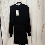 Sézane Sezane Women’s Small Black Robe Carlie Longsleeve Dress New Photo 4