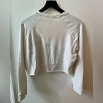 Michelle by Comune long sleeve cropped sweatshirt, cream, size large Photo 2