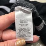 Juicy Couture  Womens Pullover Knit Hoodie Sweater Size Medium Black Sparkle Photo 7