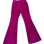 We The Free  People Jayde Drawstring Flare Jeans, Size 32, High Rise, Stretch, Fuchsia Pink, Long Photo 4