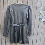 ZARA  Black Faux Leather Wrap Mini Dress Photo 5
