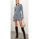 BLANK NYC Smooth Talker Denim Zip Front Mini Dress Jacket Y2K Size M Photo 1