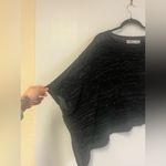 Free People  Beach Top asymmetrical cover up ribbed stripped charcoal gray size S Photo 1